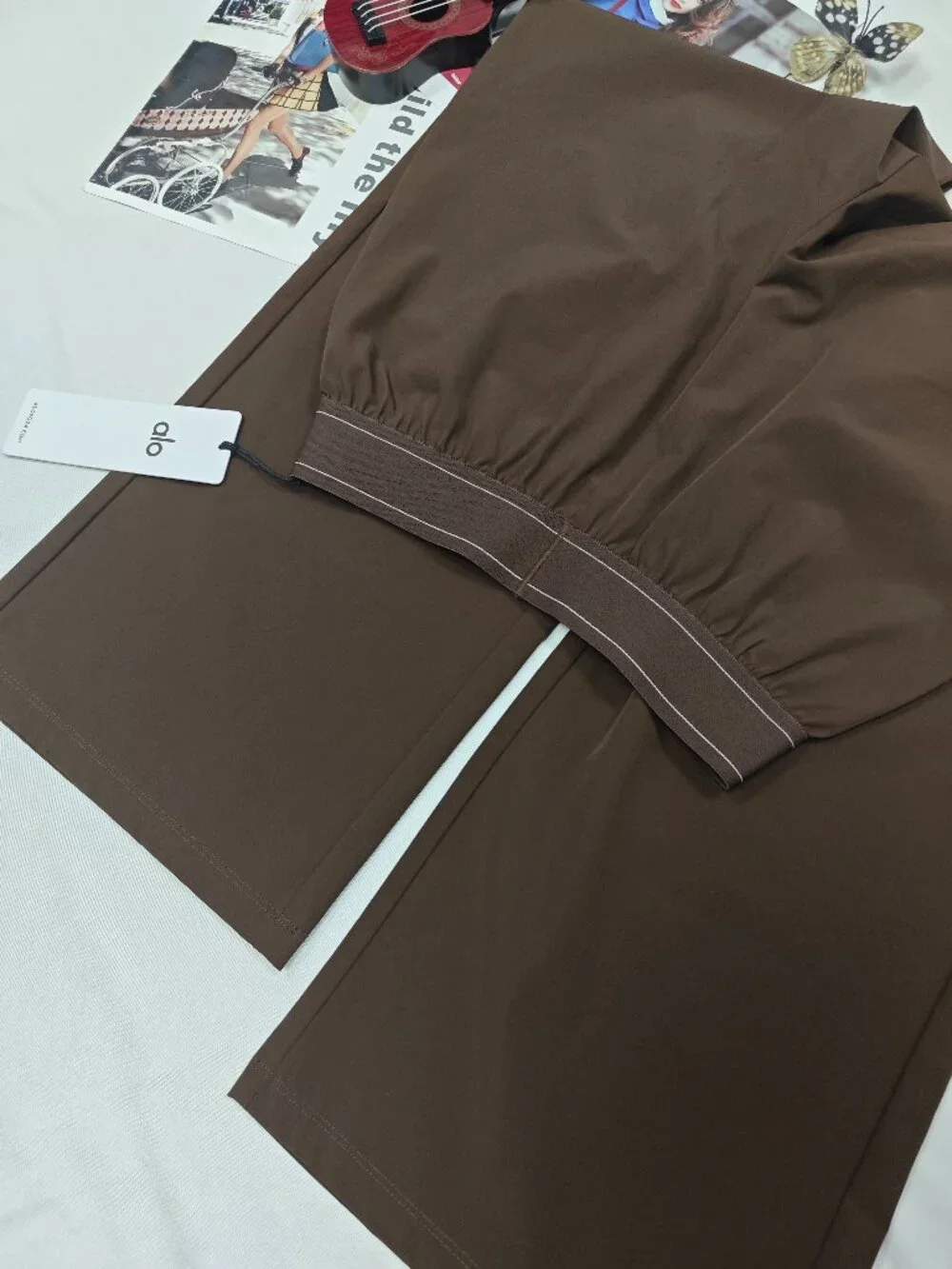 🥨Alo Yoga Espresso brown🤠Suit Up Trouser | Relaxed/Minimalist Pants NWT